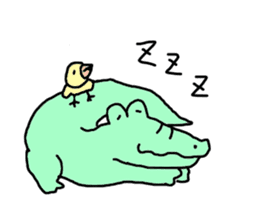 Alligator, Pig & Hippopotamus sticker #1190984