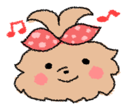 Ribbon rabbit sticker #1191114