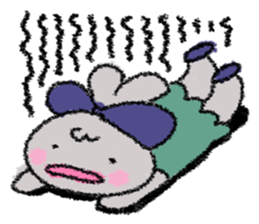 Ribbon rabbit sticker #1191123