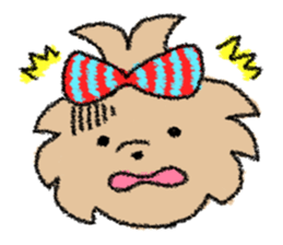 Ribbon rabbit sticker #1191126