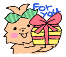 Ribbon rabbit sticker #1191139