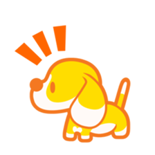 Beagle puppy PONPOKO sticker #1191174