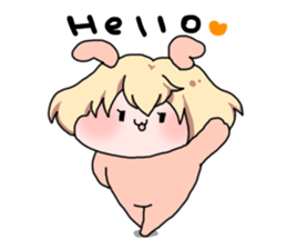 Rabbit Girl sticker #1191348