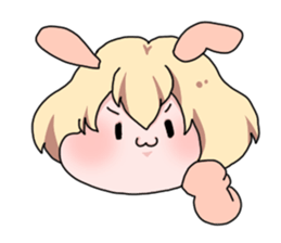 Rabbit Girl sticker #1191354