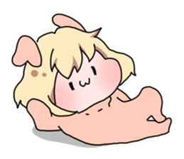 Rabbit Girl sticker #1191365