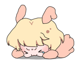 Rabbit Girl sticker #1191375