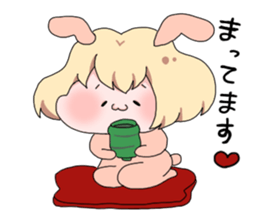 Rabbit Girl sticker #1191376