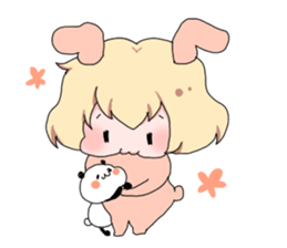 Rabbit Girl sticker #1191377