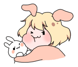Rabbit Girl sticker #1191380