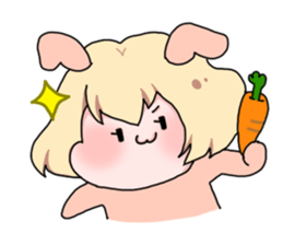Rabbit Girl sticker #1191382