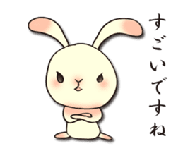 The wabi and sabi rabbit sticker #1191966