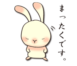 The wabi and sabi rabbit sticker #1191983