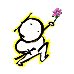 Samurai that emits an aura from his back