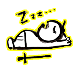 Samurai that emits an aura from his back sticker #1193587