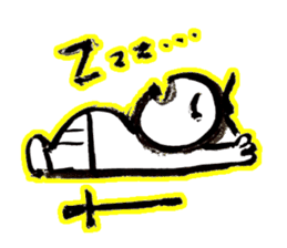 Samurai that emits an aura from his back sticker #1193587