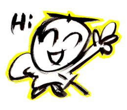 Samurai that emits an aura from his back sticker #1193590