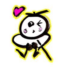 Samurai that emits an aura from his back sticker #1193593