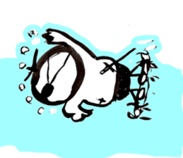 Samurai that emits an aura from his back sticker #1193595