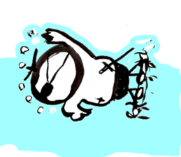 Samurai that emits an aura from his back sticker #1193595