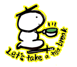 Samurai that emits an aura from his back sticker #1193596