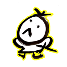 Samurai that emits an aura from his back sticker #1193600