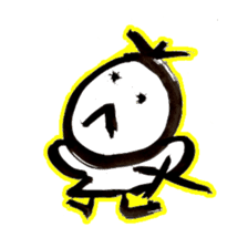 Samurai that emits an aura from his back sticker #1193600