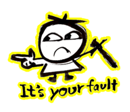 Samurai that emits an aura from his back sticker #1193611