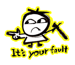 Samurai that emits an aura from his back sticker #1193611