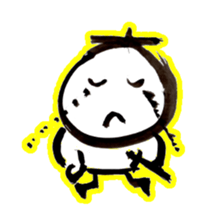 Samurai that emits an aura from his back sticker #1193617