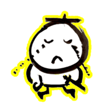 Samurai that emits an aura from his back sticker #1193617