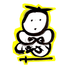 Samurai that emits an aura from his back sticker #1193624