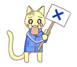 Jersey cat sticker #1194619