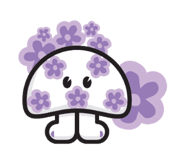 mi mu ru - mushroom fun sticker #1194707