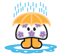 mi mu ru - mushroom fun sticker #1194710