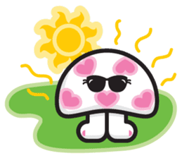 mi mu ru - mushroom fun sticker #1194712