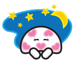 mi mu ru - mushroom fun sticker #1194713
