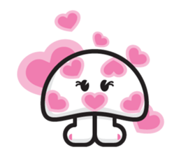 mi mu ru - mushroom fun sticker #1194714