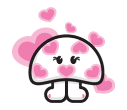 mi mu ru - mushroom fun sticker #1194714