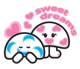 mi mu ru - mushroom fun sticker #1194717
