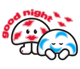mi mu ru - mushroom fun sticker #1194720