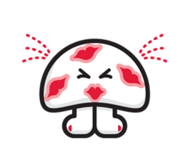 mi mu ru - mushroom fun sticker #1194722