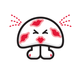 mi mu ru - mushroom fun sticker #1194722