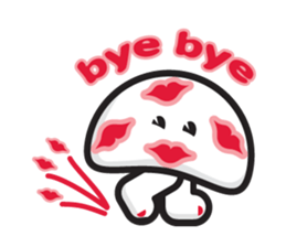 mi mu ru - mushroom fun sticker #1194723