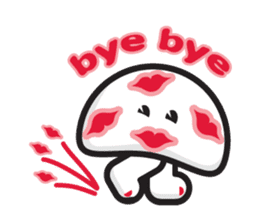 mi mu ru - mushroom fun sticker #1194723