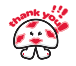 mi mu ru - mushroom fun sticker #1194724