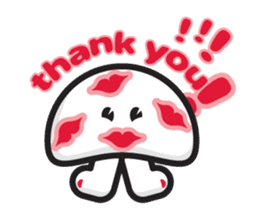 mi mu ru - mushroom fun sticker #1194724