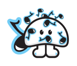 mi mu ru - mushroom fun sticker #1194731
