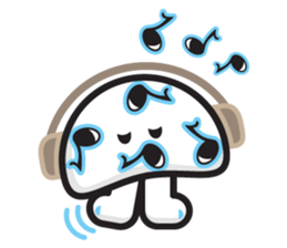 mi mu ru - mushroom fun sticker #1194732