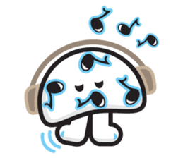 mi mu ru - mushroom fun sticker #1194732