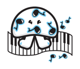 mi mu ru - mushroom fun sticker #1194733